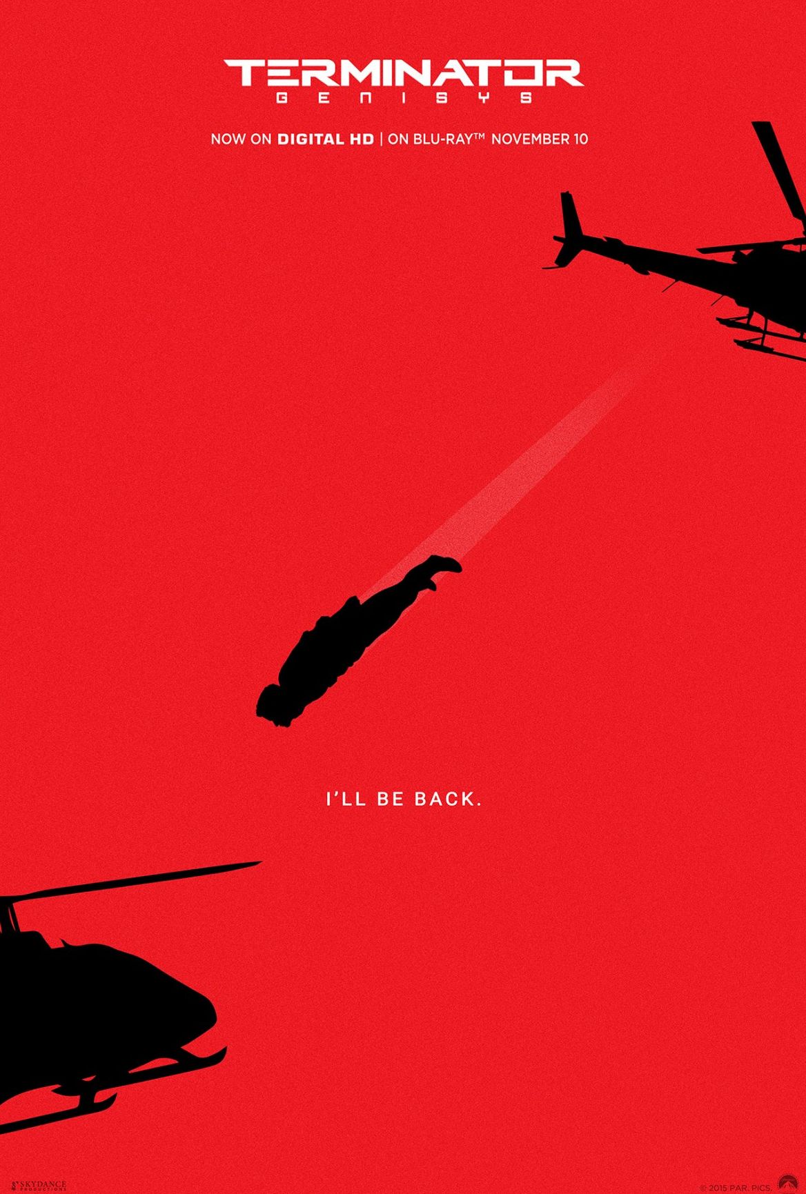 Minimalist poster for Terminator Genisys Blu Ray Release