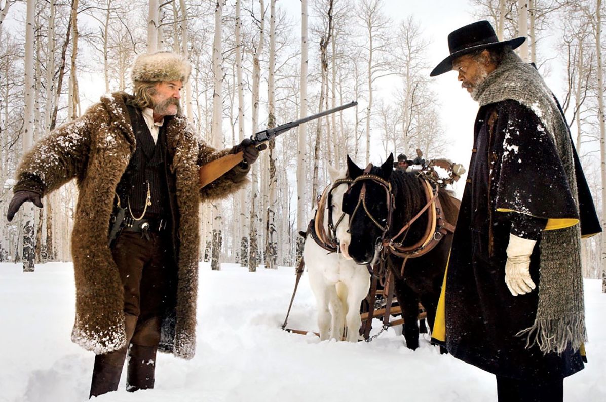 Kurt Russell, Samuel L. Jackson in &quot;The Hateful Eight&quot;