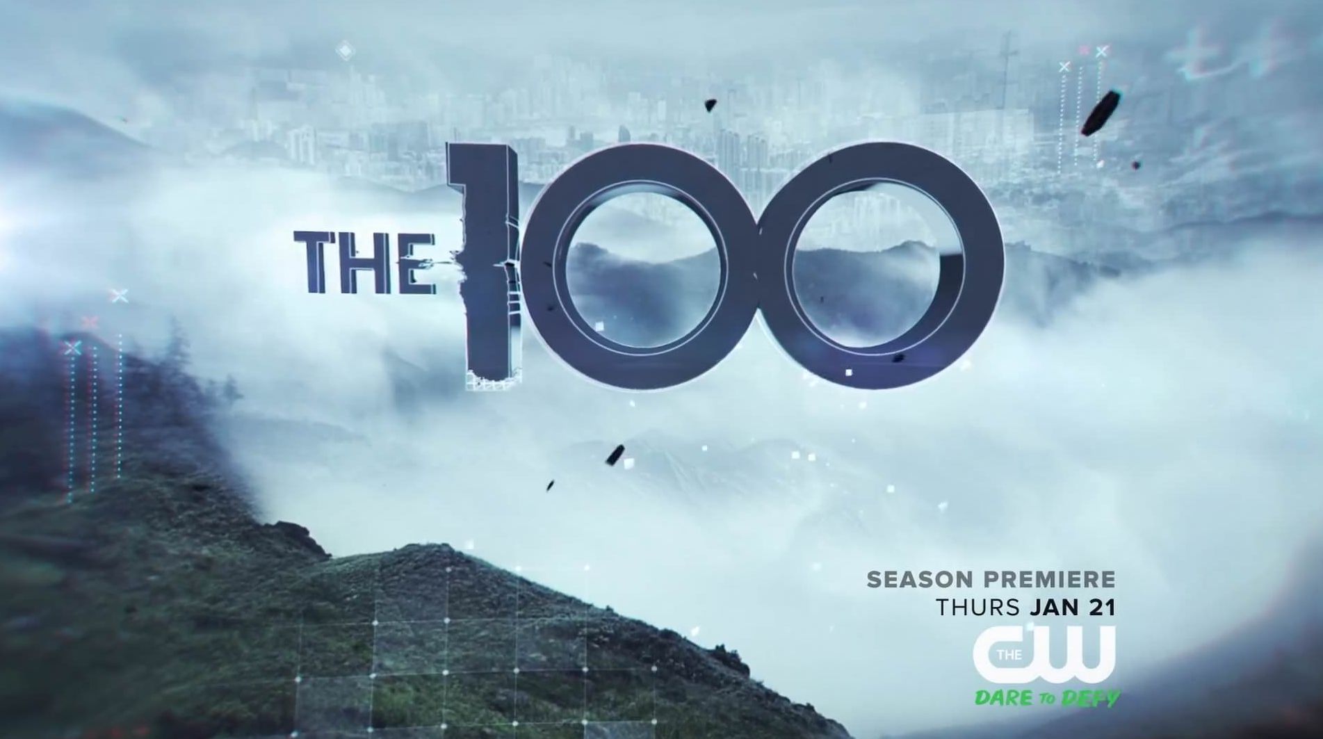 The 100 Season Three title card