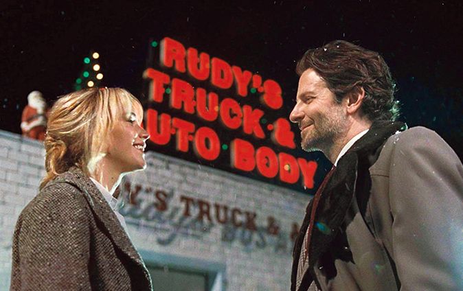 Jennifer Lawrence and Bradley Cooper in &quot;Joy&quot;.