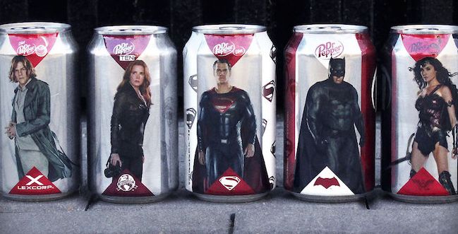 Dr. Pepper gets in on the action for Batman v Superman: Dawn