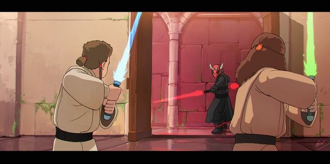 Star Wars, Imagined in the style of Studio Ghibli