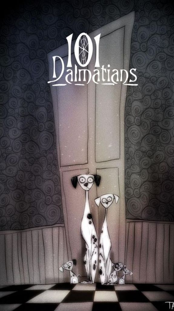 Artist Andrew Tarusov gives Disney Characters a Tim Burton F