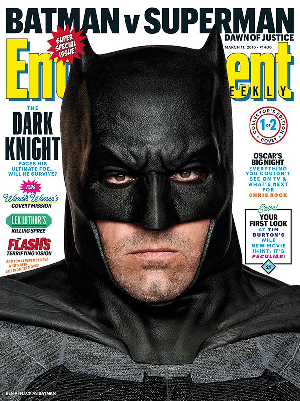 Batman v Superman: Dawn of Justice Entertainment Weekly cove