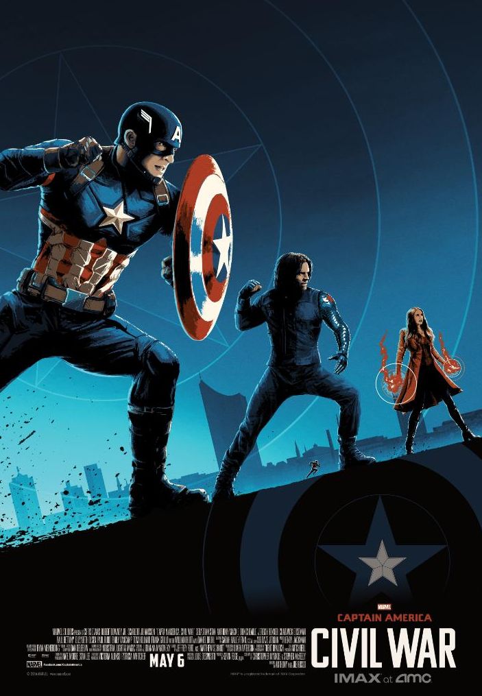 Captain America at the forefront in new IMAX poster