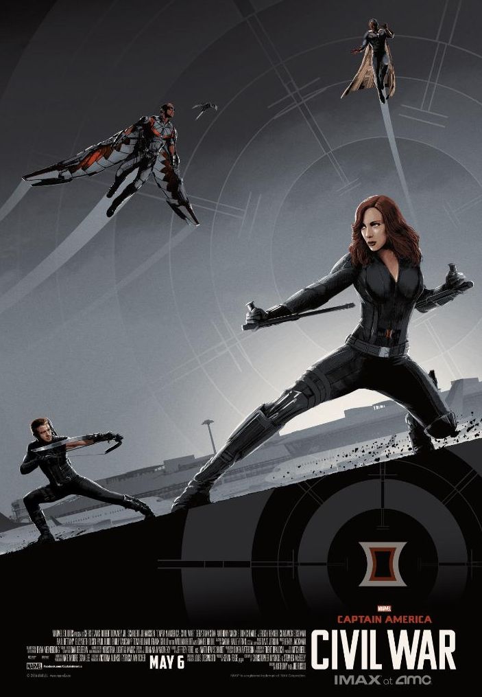 Black Widow at the forefront in new IMAX poster