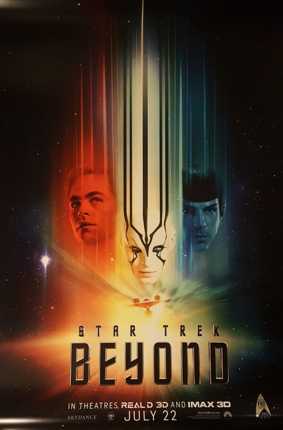 Star Trek Beyond poster lights it up