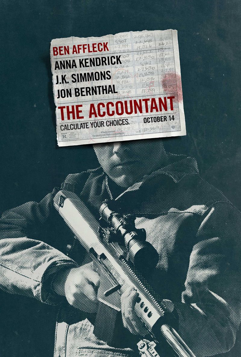 The first poster for &quot;The Accountant&quot; starring Ben Affleck