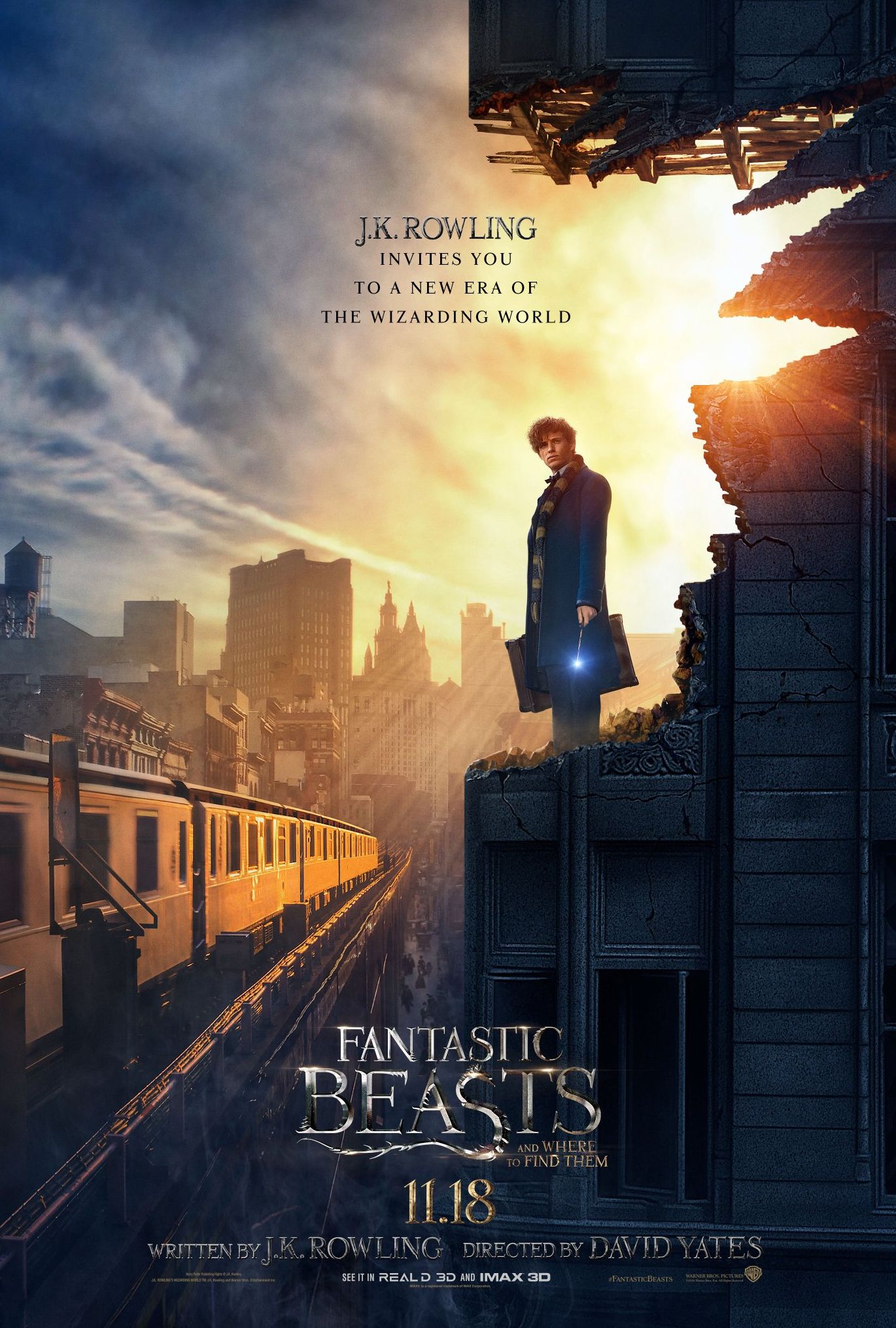 Eddie Redmayne featured in the new poster for JK Rowling&#039;s F