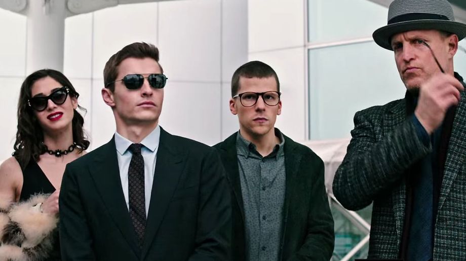 Caplan, Franco, Eisenberg and Harrelson in &quot;Now You See Me 2&quot;