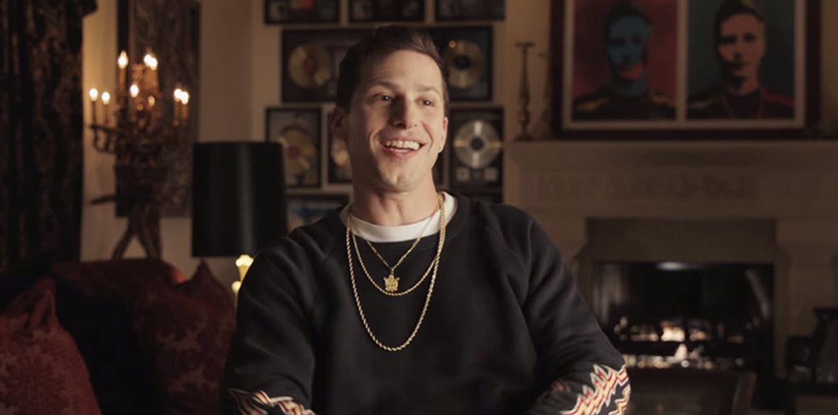 Andy Samberg as Connor4Real in "Popstar: Never Stop Never Stopping"