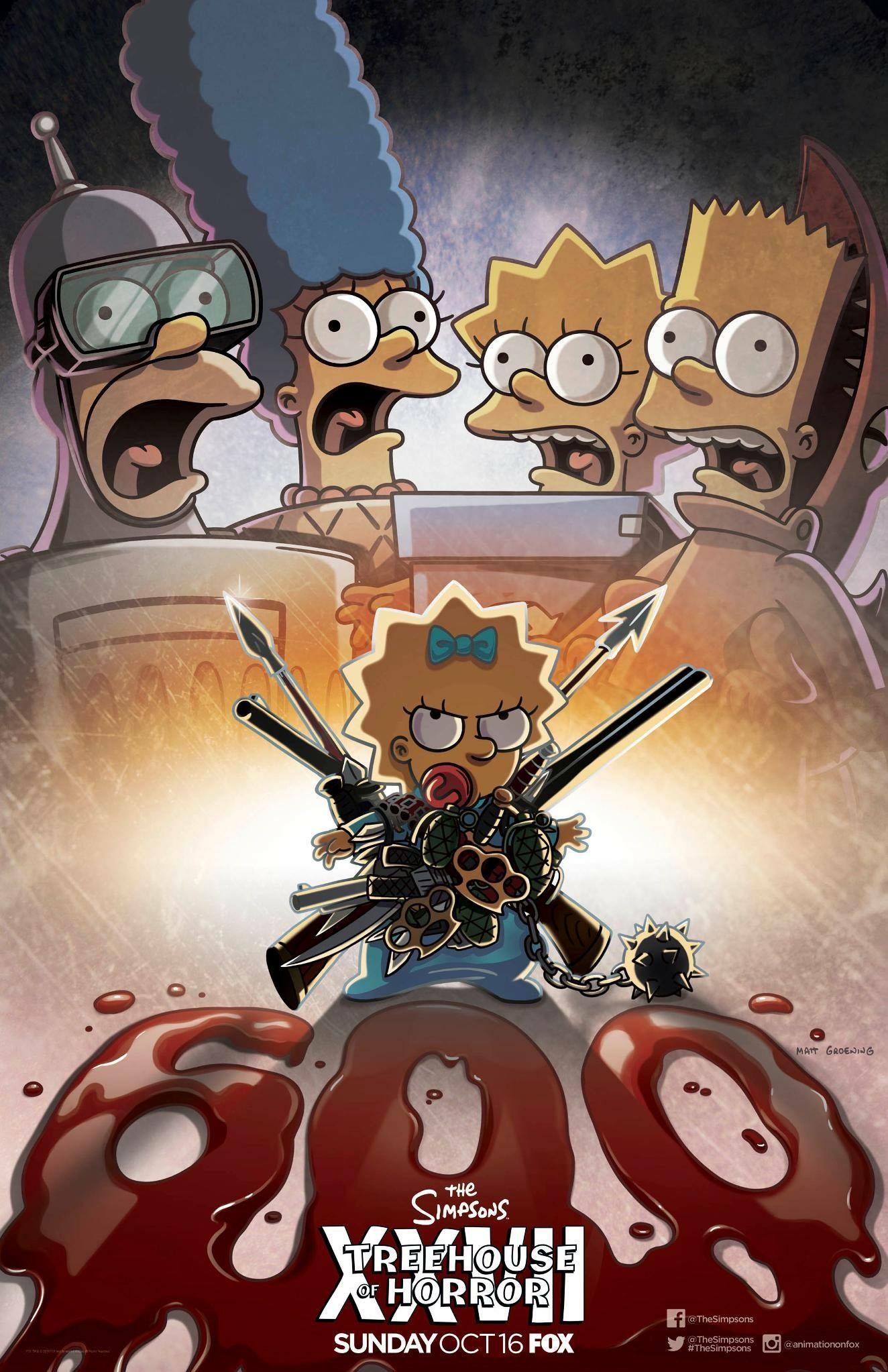 The Simpsons: 600th episode &amp; Treehouse of Horror 27 poster 