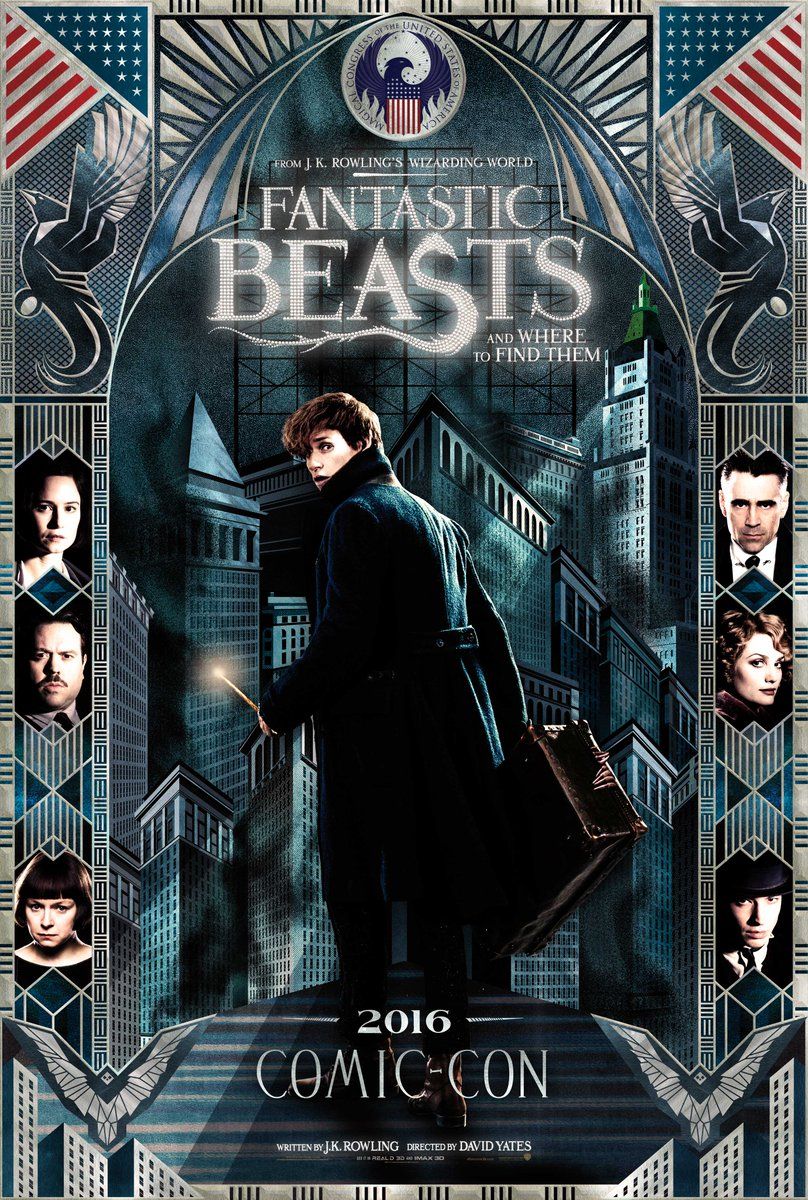 Fantastic Beasts and Where to Find Them SDCC 2016 poster