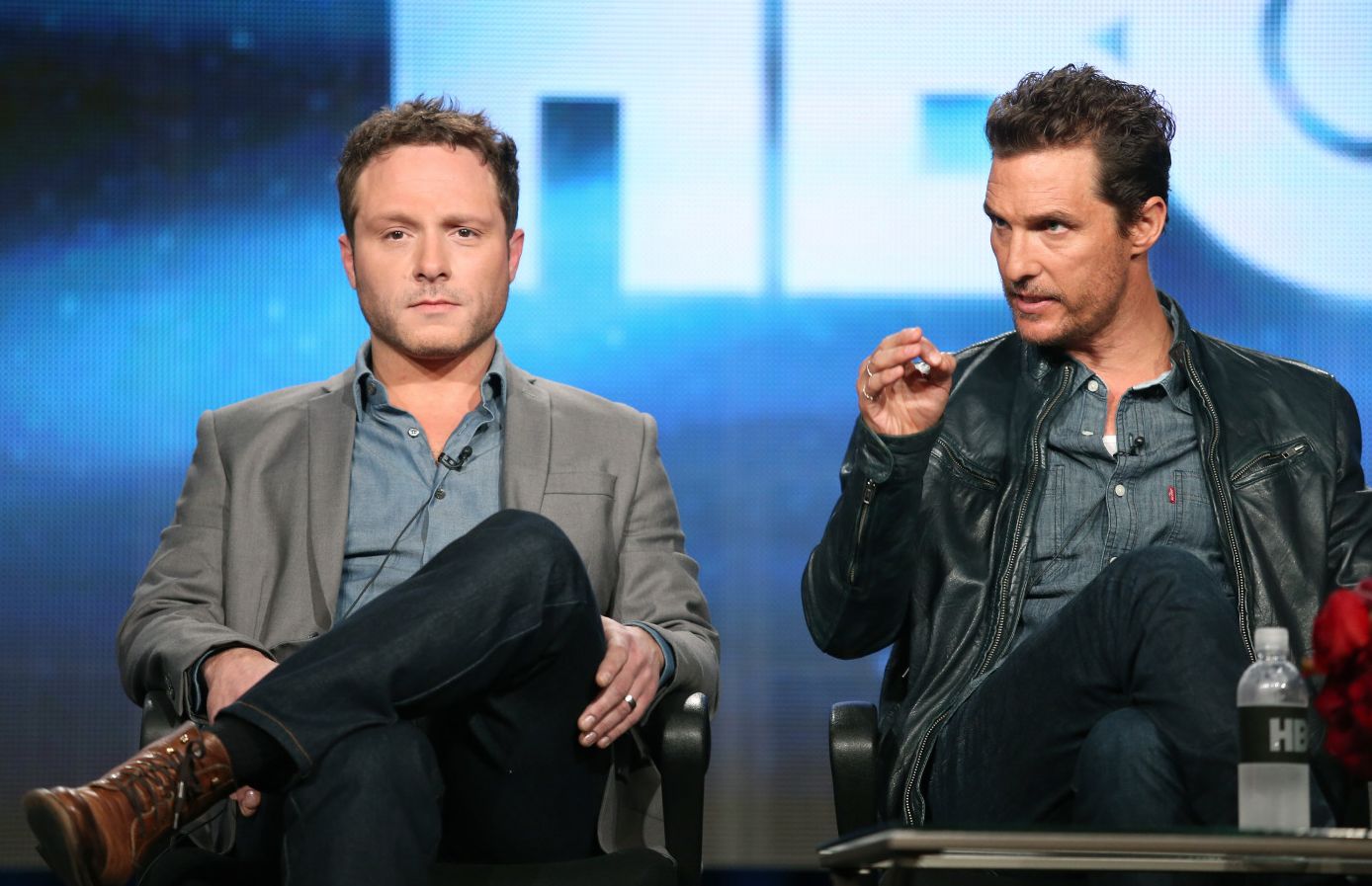 Nic Pizzolatto and Matthew McConaughey