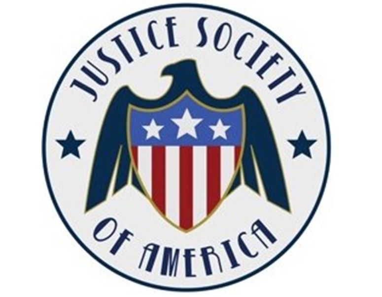 Logo for the Justice Society of America (JSA) on DC&#039;s Legend