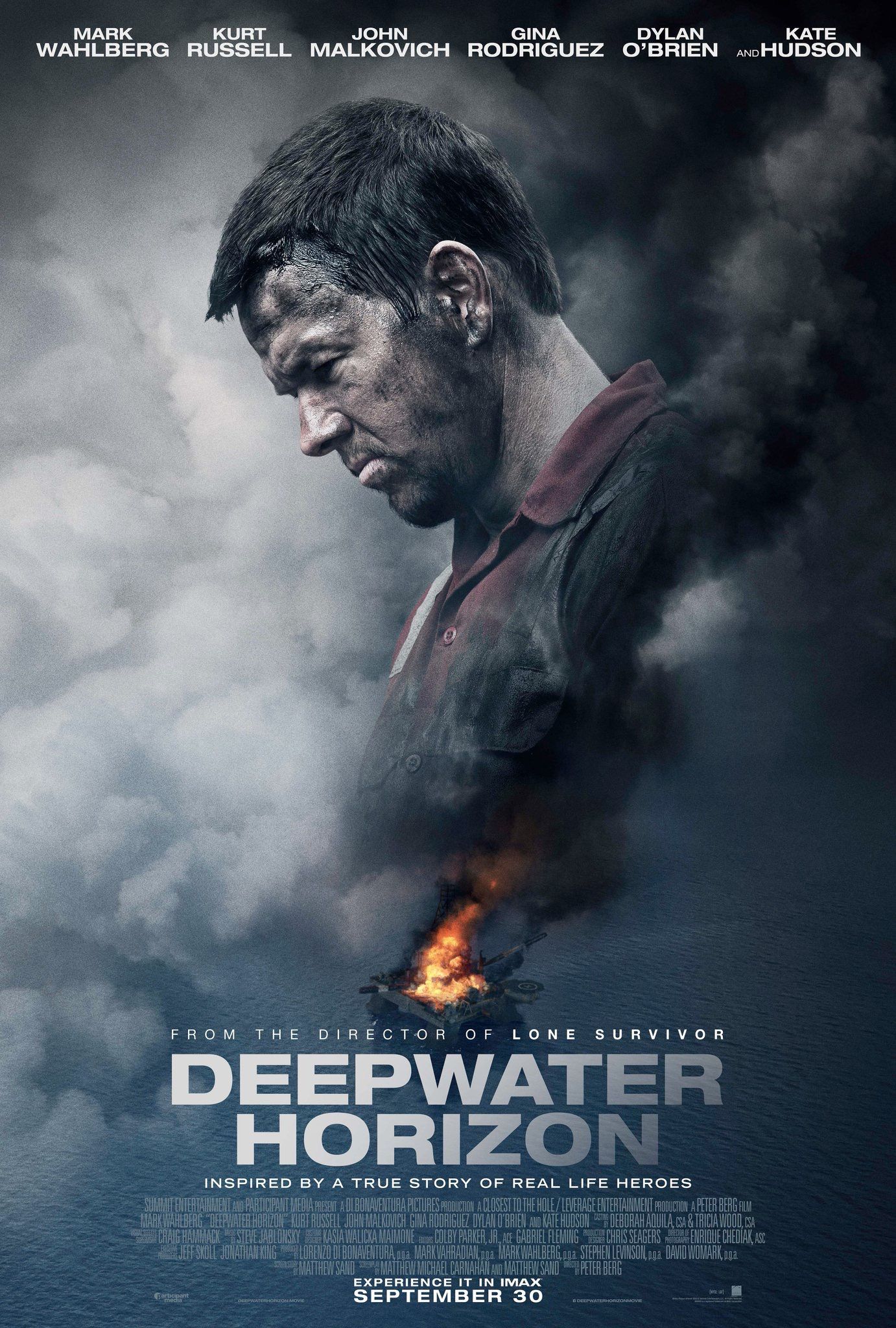 New poster for &quot;Deepwater Horizon&quot; directed by Peter Berg an