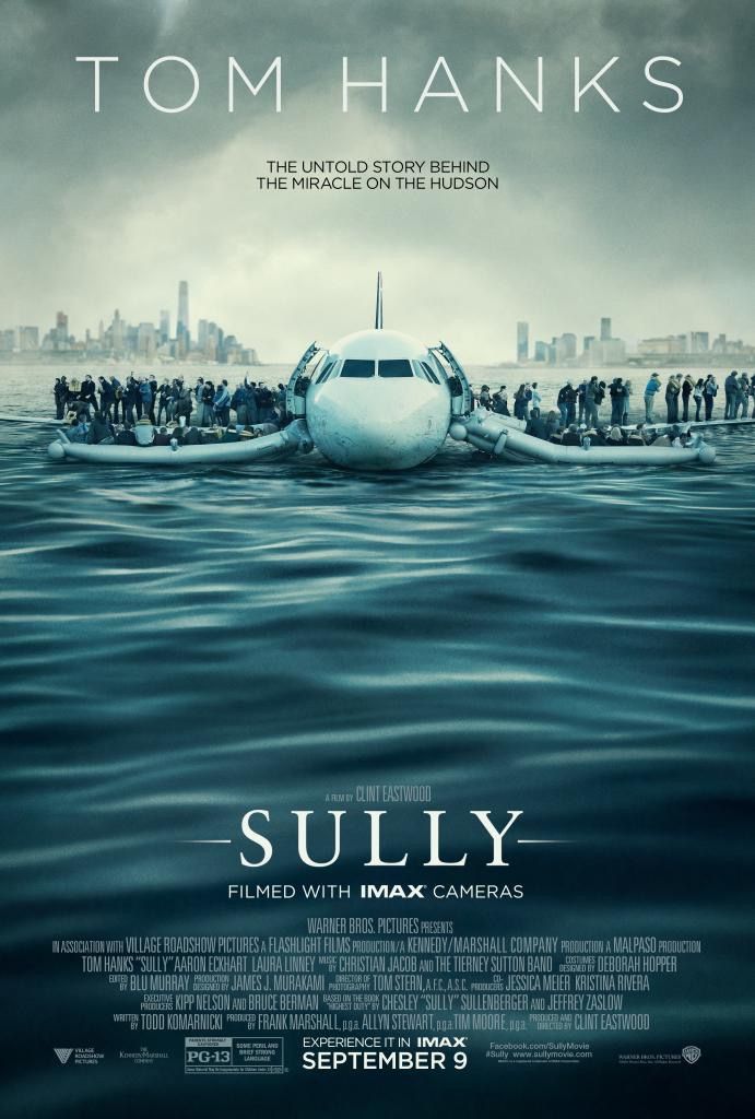 New poster for "Sully" - Directed by Clint Eastwood and star