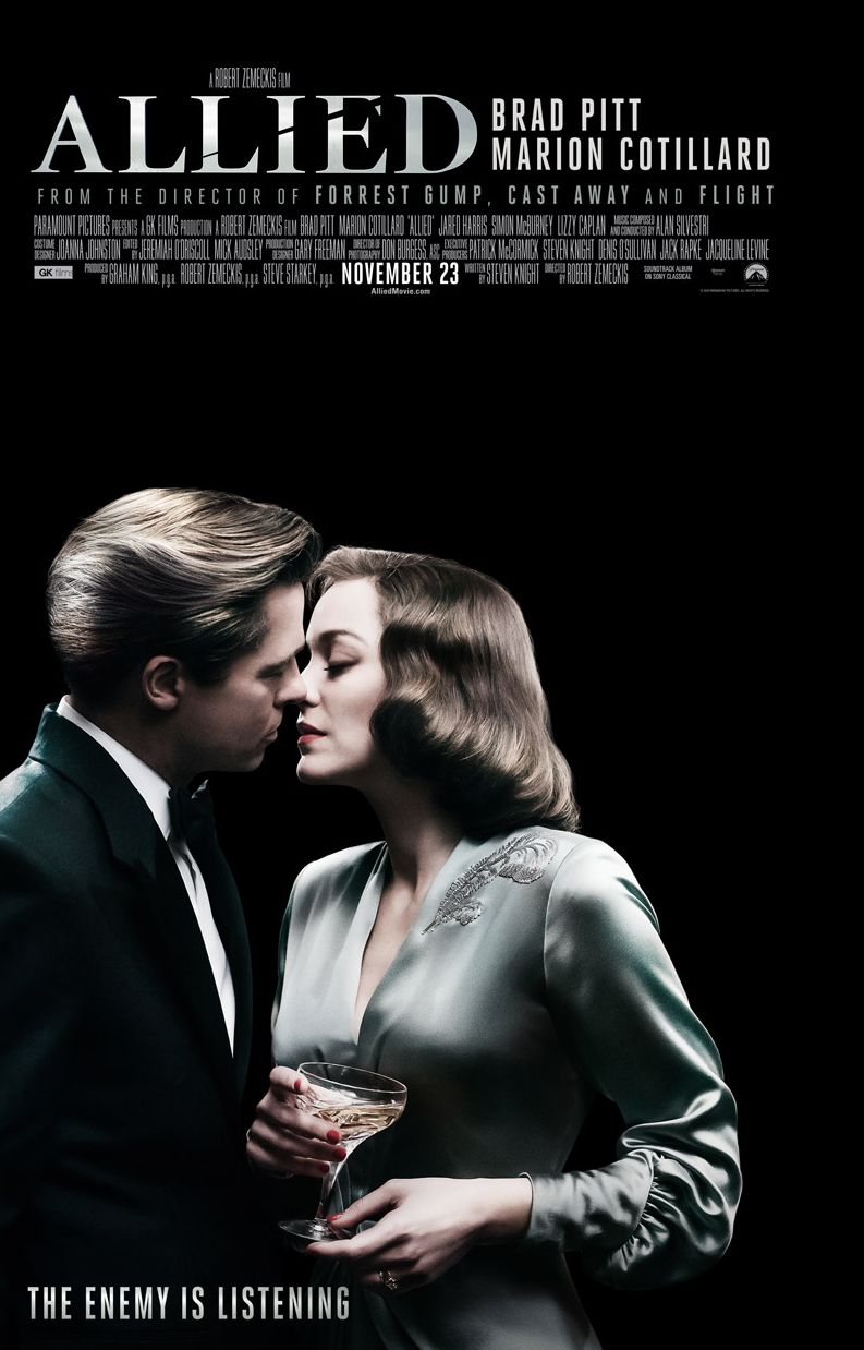 Check out the gorgeous new poster for Brad Pitt and Marion C