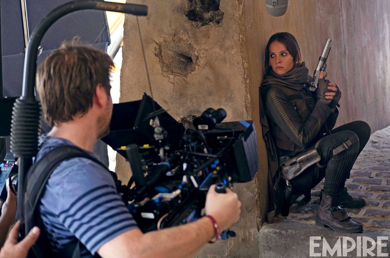 Gareth Edwards and Felicity Jones