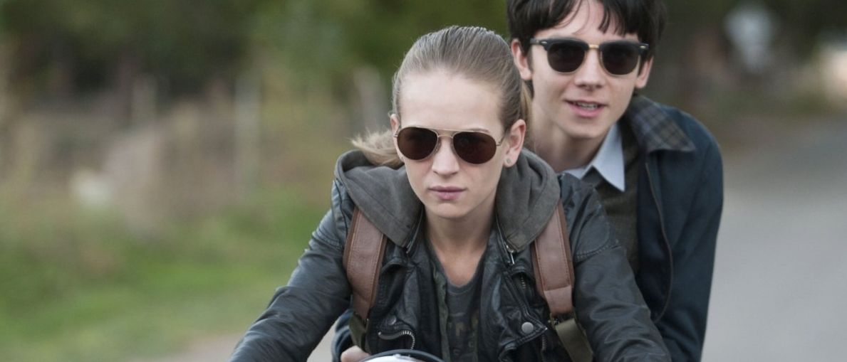 Britt Robertson and Asa Butterfield in "The Space Between Us"
