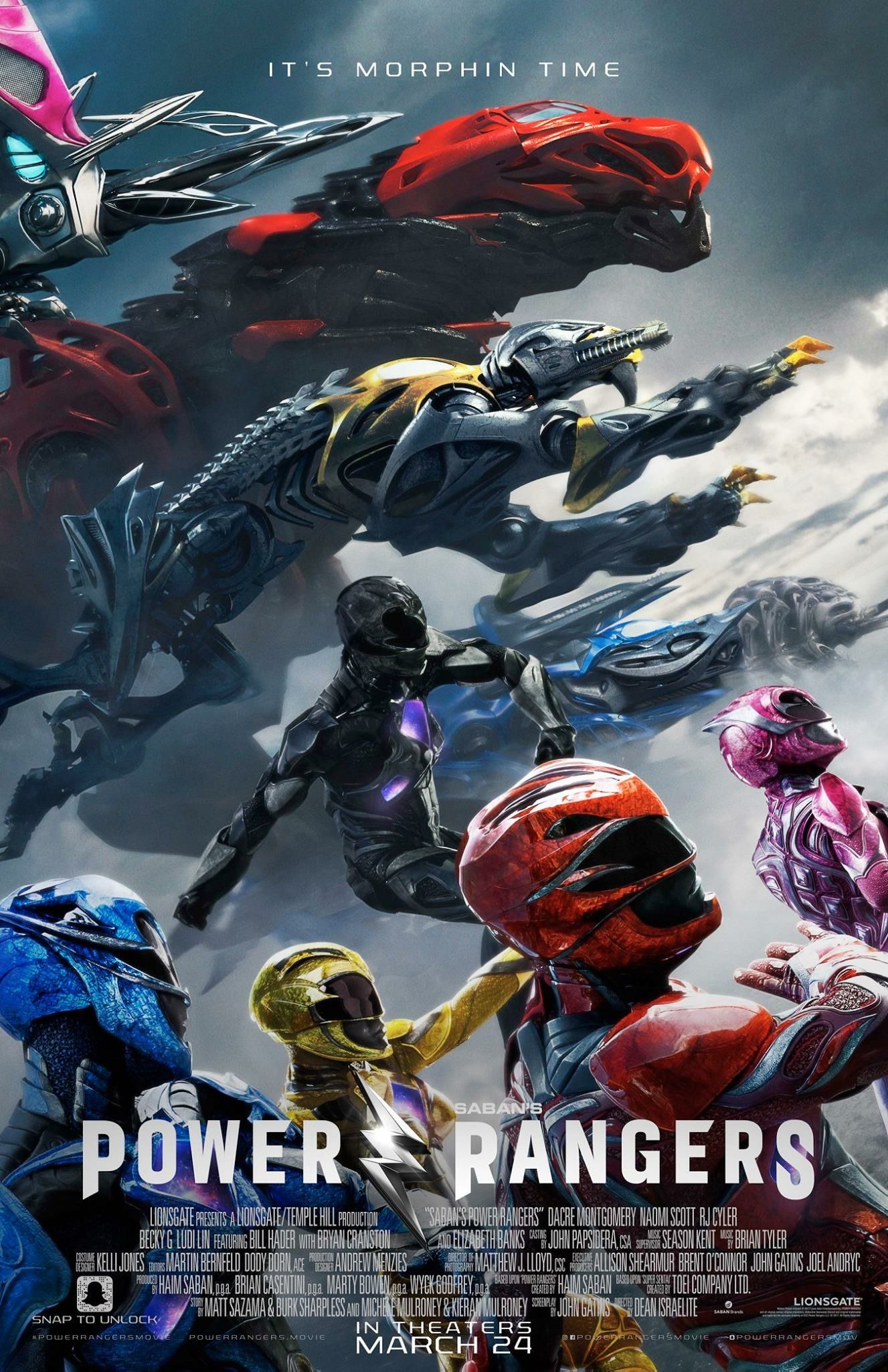 Final poster for Power Rangers