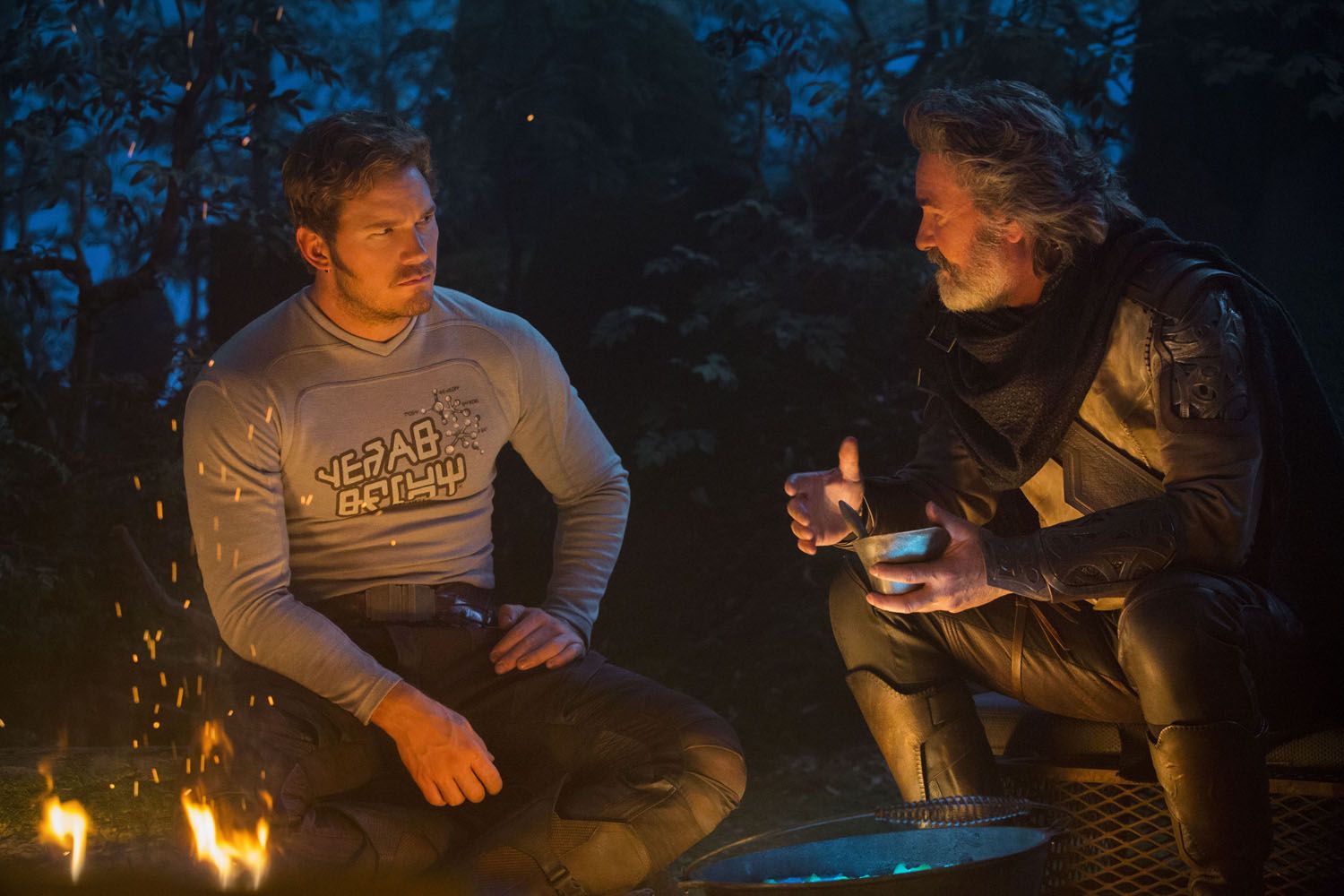 Chris Pratt and Kurt Russell