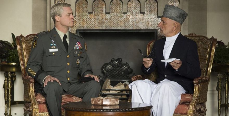 Brad Pitt and Ben Kingsley in &quot;War Machine&quot;