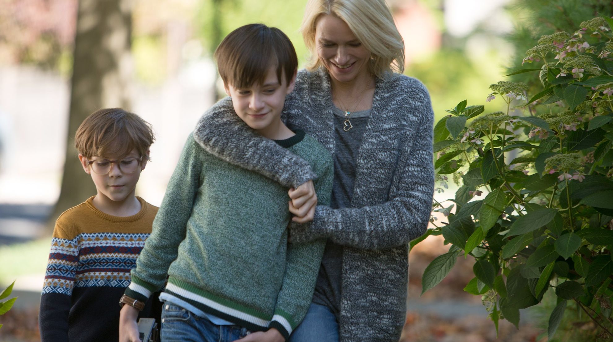 Jacob Tremblay, Jaeden Lieberher and Naomi Watts in "The Book of Henry"
