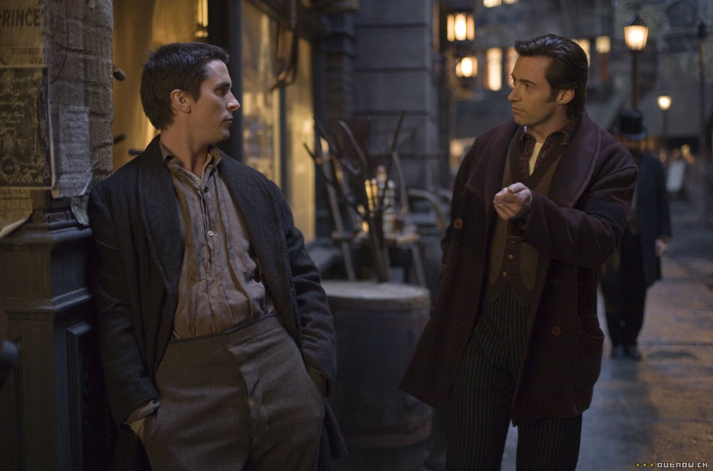 Christian Bale and Hugh Jackman in The Prestige