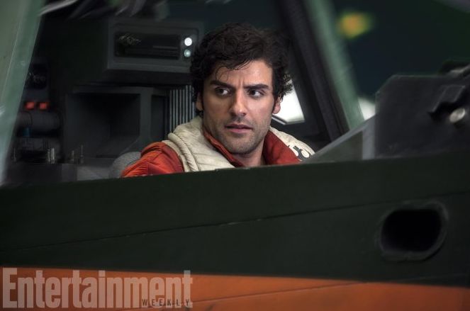 Oscar Isaac as X-wing ace Poe Dameron
Tomorrow, EW has a st