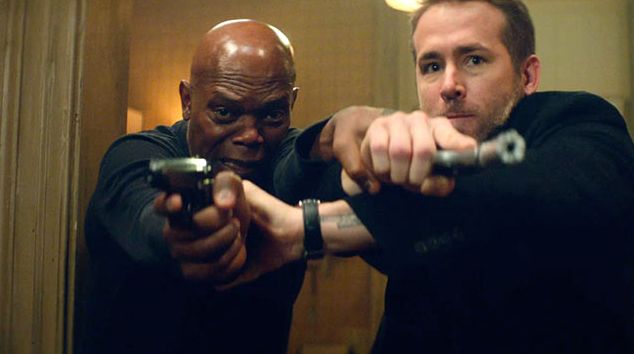 Samuel L. Jackson and Ryan Reynolds in &quot;The Hitman&#039;s Bodyguard&quot;