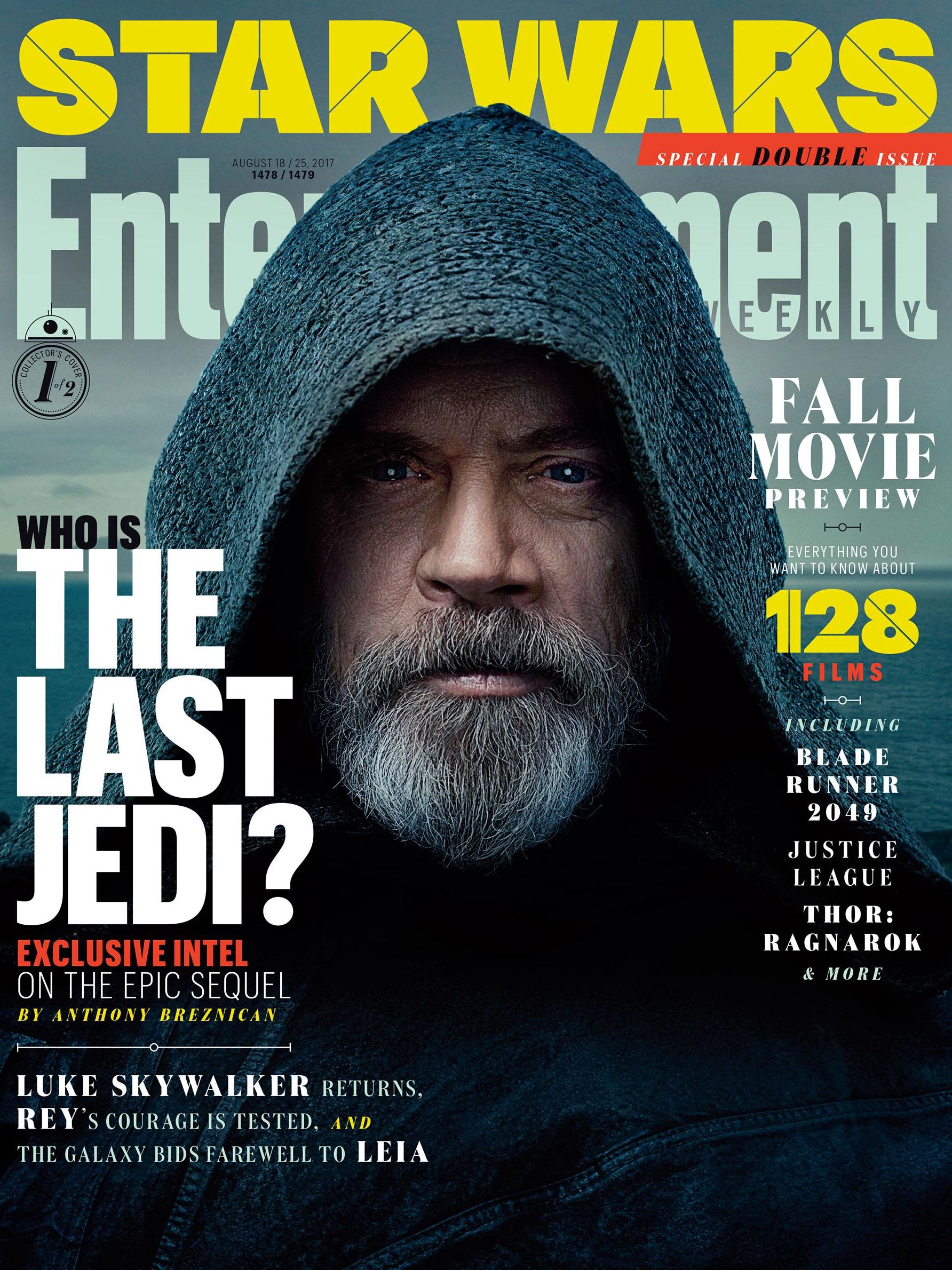 Luke Skywalker on the cover of EW
This year's Fall Movie Pr
