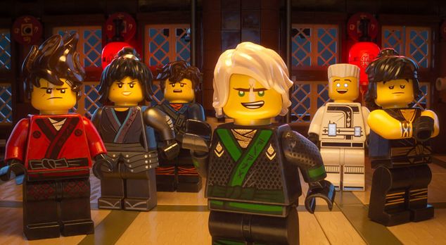 Green Ninja/Lloyd (Dave Franco) and his fellow ninjas in &quot;The LEGO Ninjago Movie&quot;