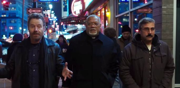 Bryan Cranston, Laurence Fishburne and Steve Carell