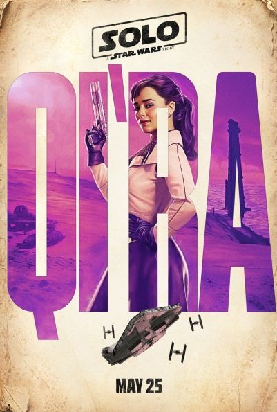 First look at Emilia Clarke as Qi&#039;ra.