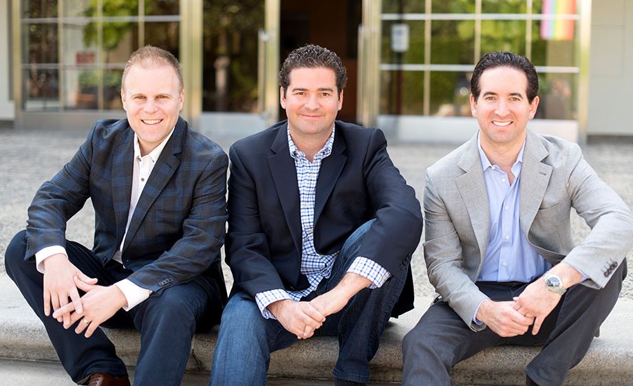 Cobra Kai creators, from left: Josh Heald, Jon Hurwitz and H