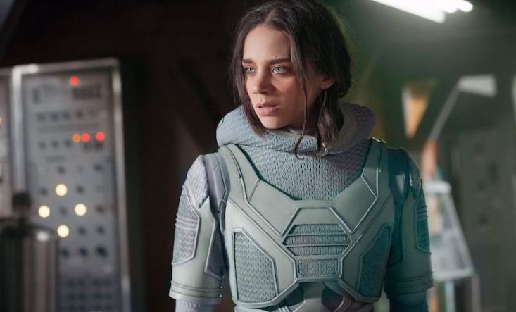 Ghost played by Hannah John-Kamen