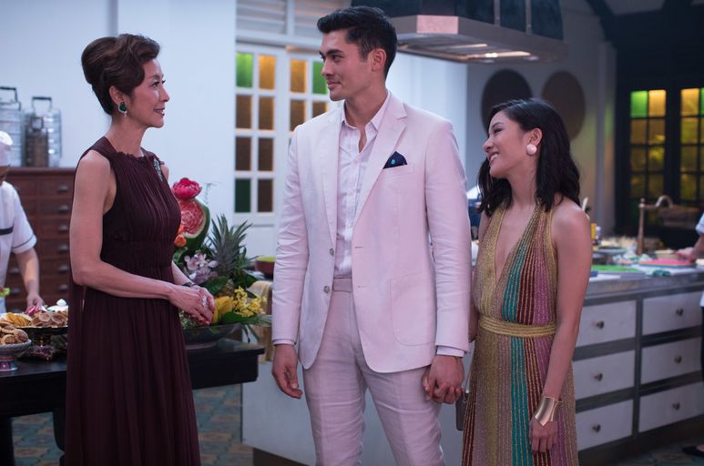 Michelle Yeoh, Henry Golding and Constance Wu