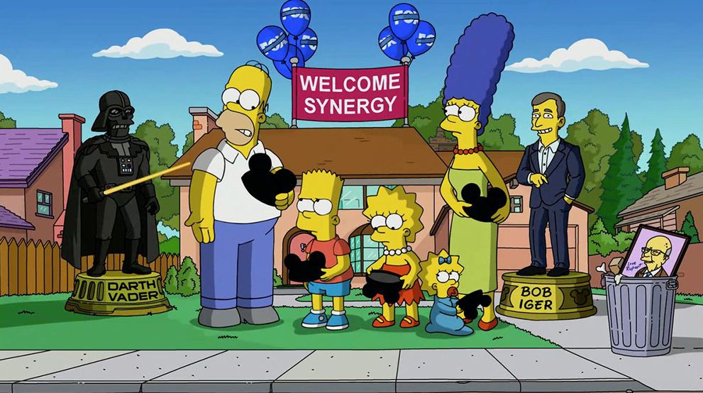 The Simpsons meet Disney