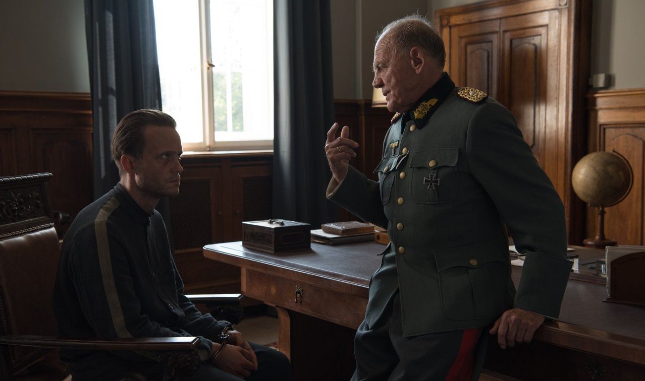 August Diehl and Bruno Ganz in &#039;A Hidden Life&#039;