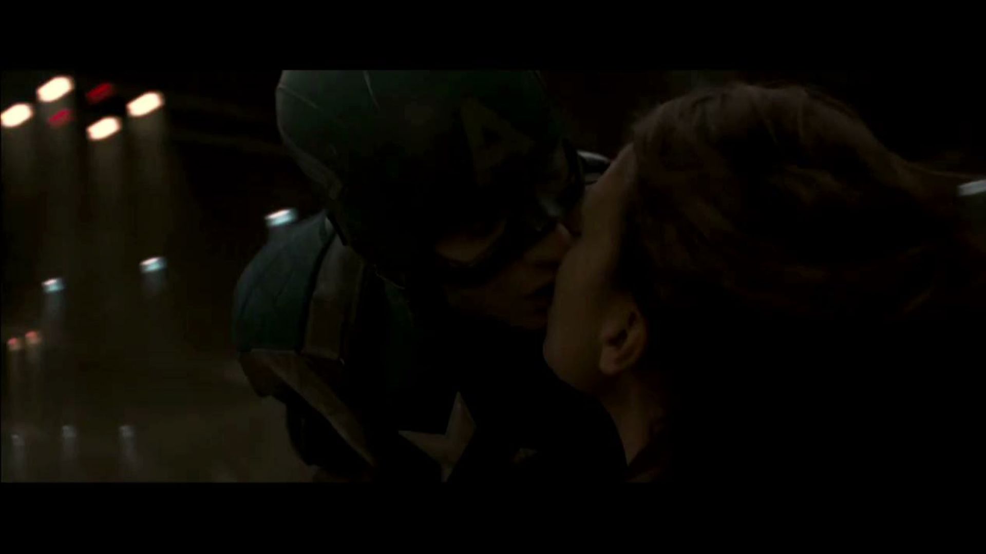 Captain America jumps out of car, onto plane after kissing Peggy
