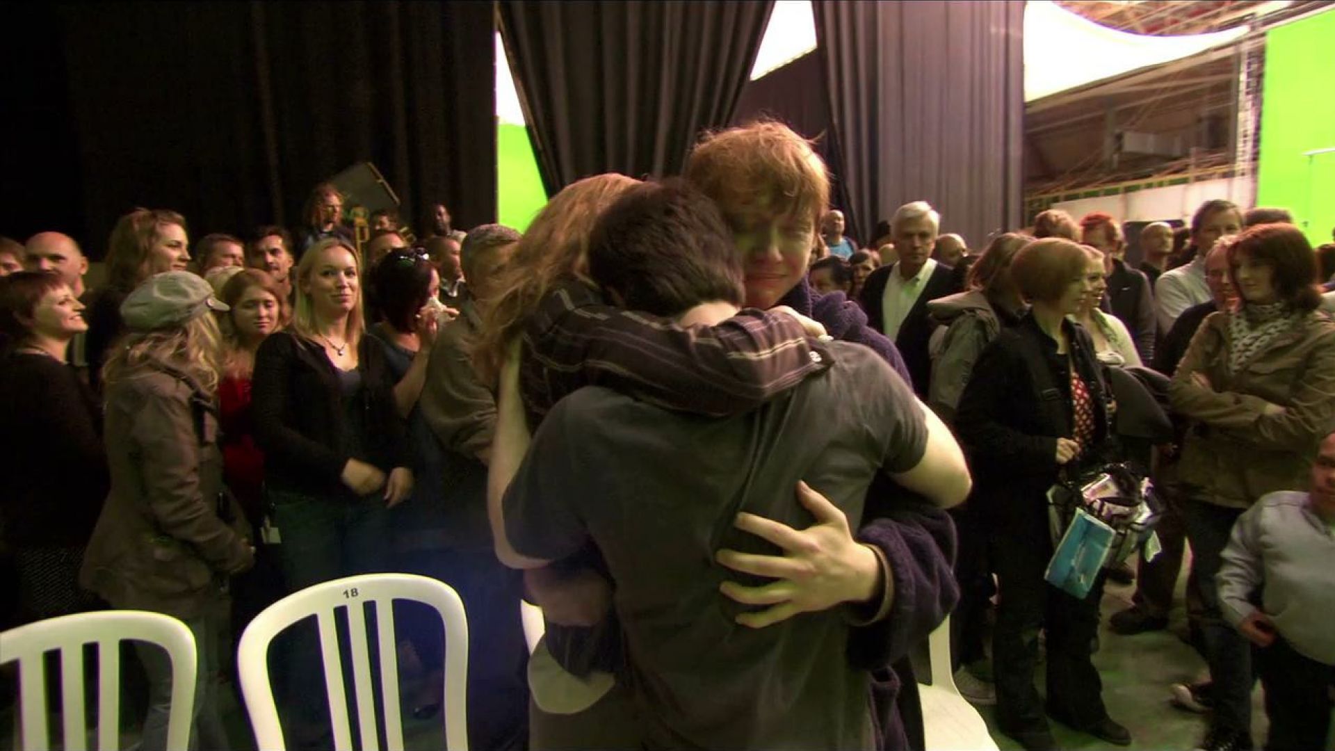 Last day on set. The Harry Potter cast and crew say goodbye