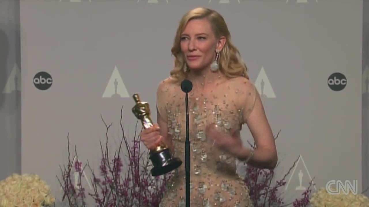 Cate Blanchett interview after winning Best Actress