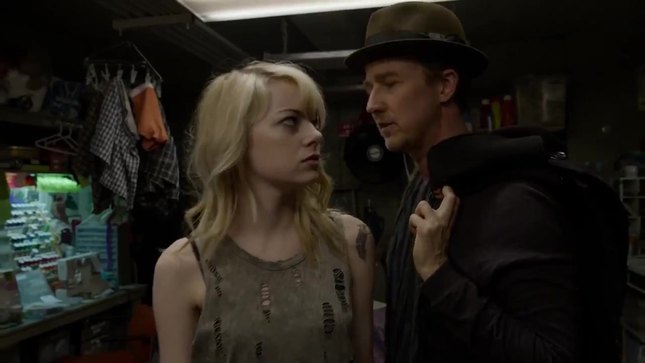 Dude, seriously? Emma Stone as Sam the assistant in Birdman