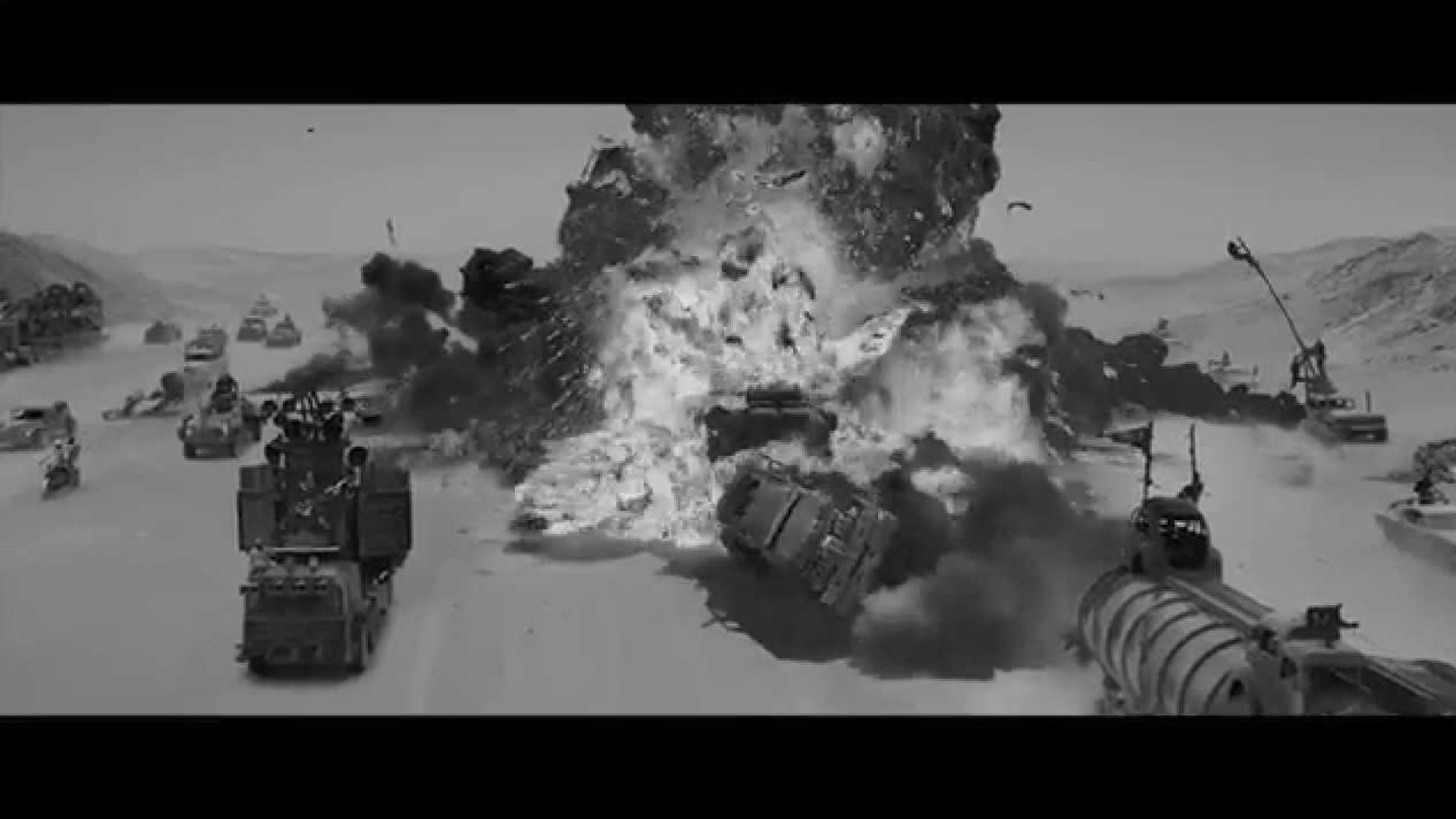 Black and White Mad Max: Fury Road trailer