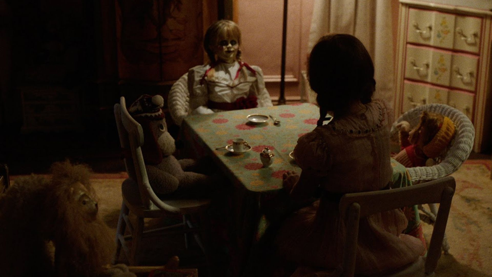 The creepy doll is back again in the first teaser trailer fo